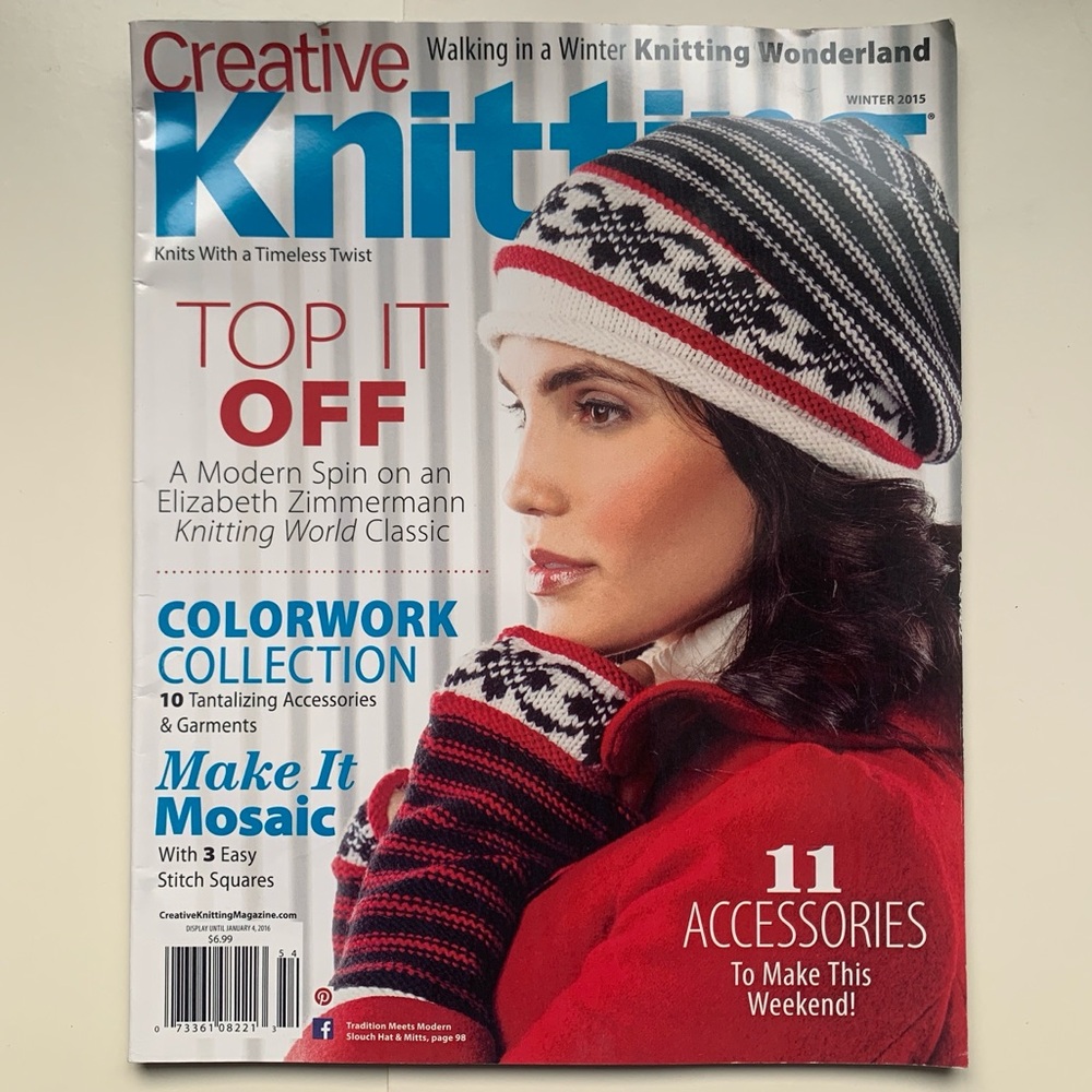 Creative Knitting Magazine Timeless Twist Knits Winter Knitting Wonderland